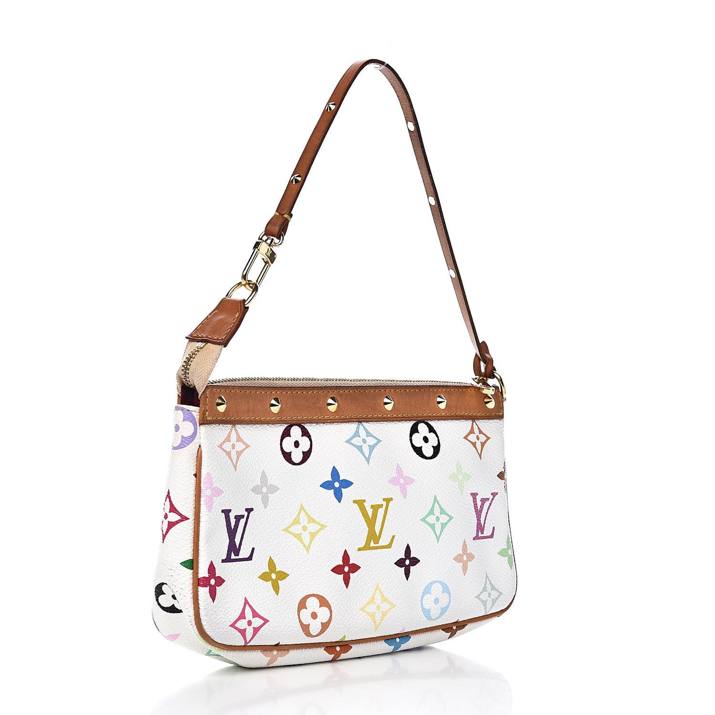 Monogram Multicolor Pochette Accessories White