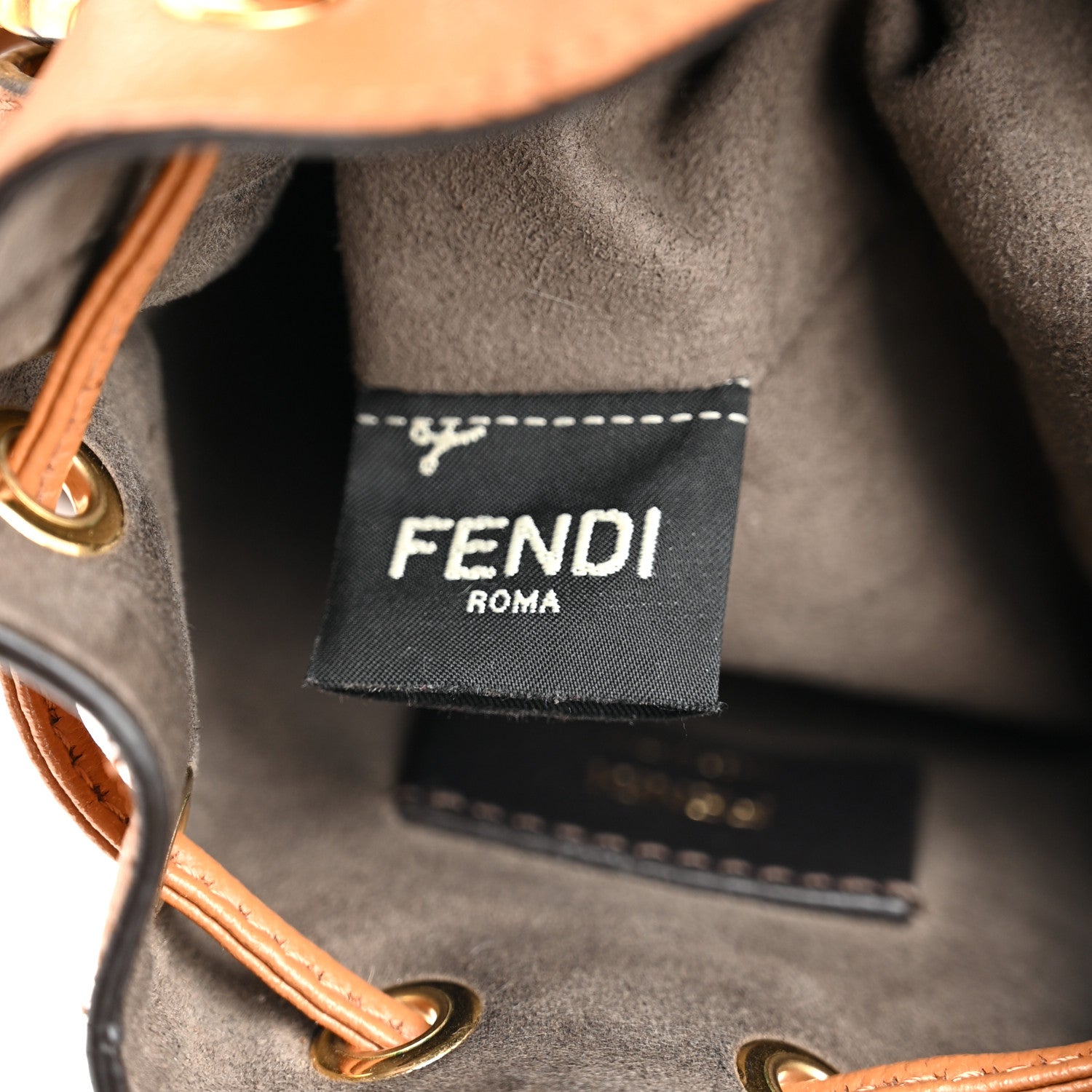Fendi Vitello Cruise F is Fendi Mini Mon Tresor Bucket Bag Nocciola 8 of 19