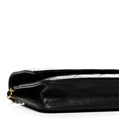 Chanel Caviar Quilted Wallet on Chain WOC Black 10 of 12