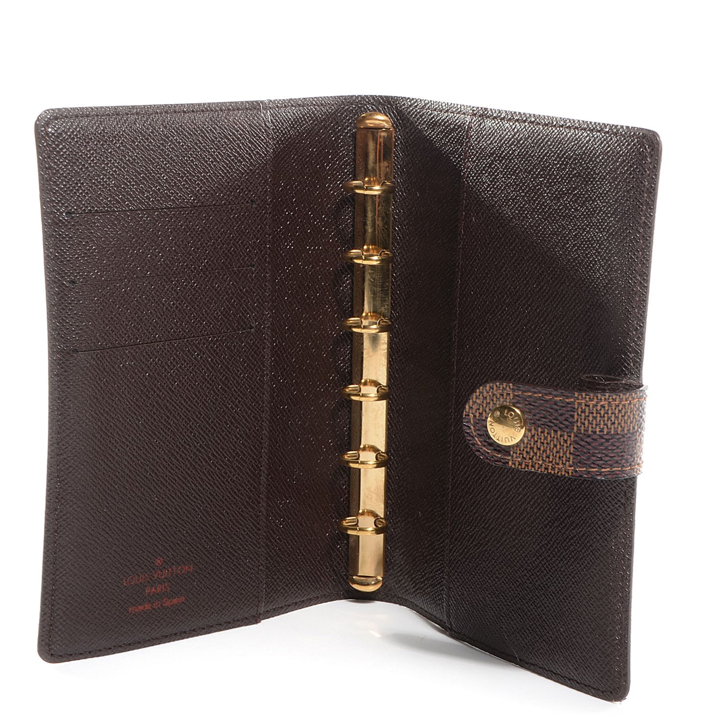 Damier Ebene Small Ring Agenda Cover