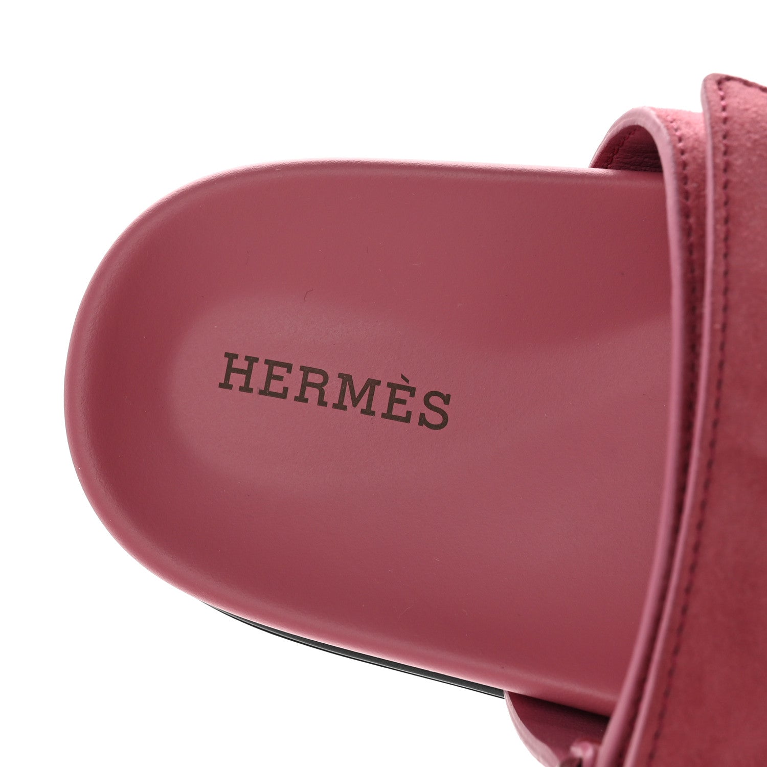 Hermes Suede Goatskin Womens Chypre Sandals 35.5 Rose Aphrodite 7 of 8