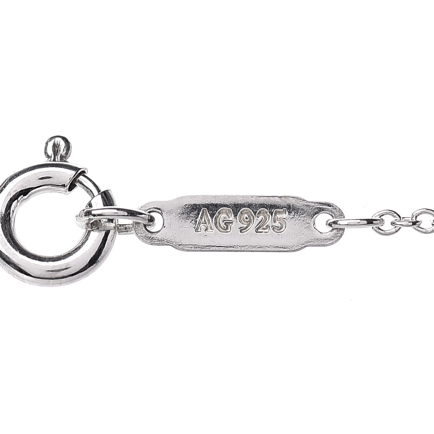 Tiffany Sterling Silver 1837 Interlocking Circles Pendant Necklace 6 of 8