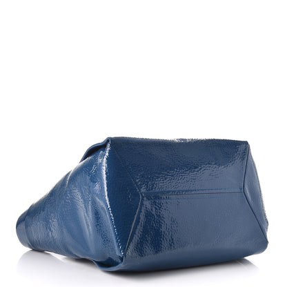 Lanvin Patent Calfskin Moonriver Tote Blue 4 of 7