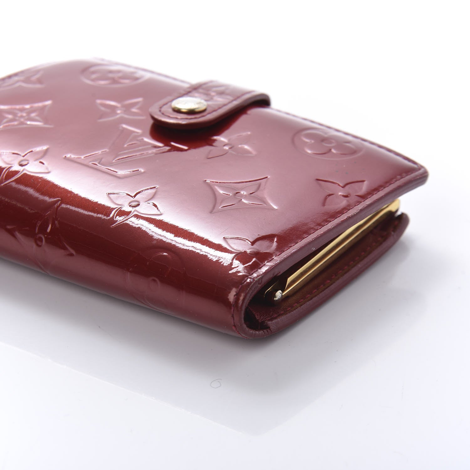 Louis Vuitton Vernis French Purse Wallet Pomme d'Amour 7 of 9