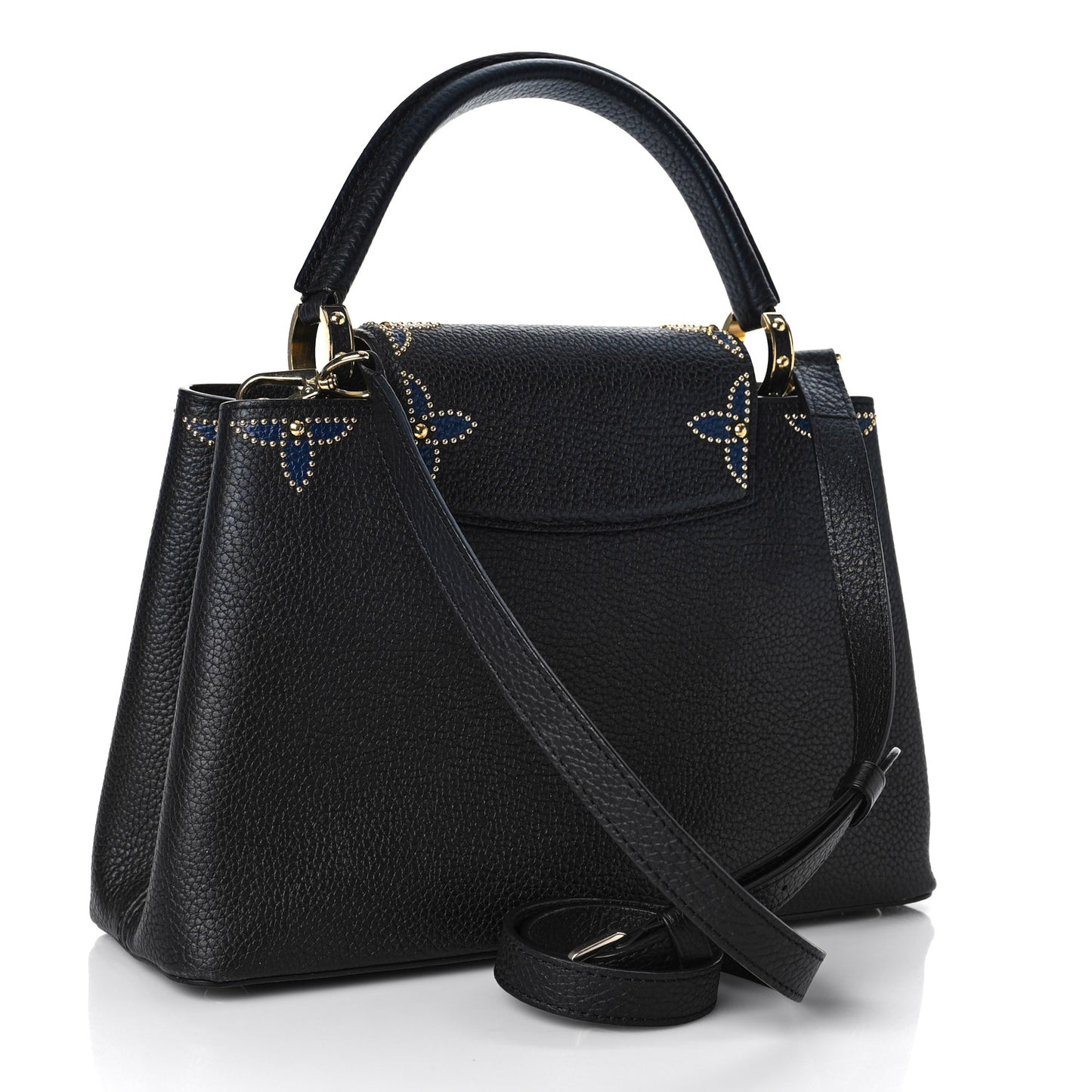 Taurillon Flower Capucines PM Black Blue