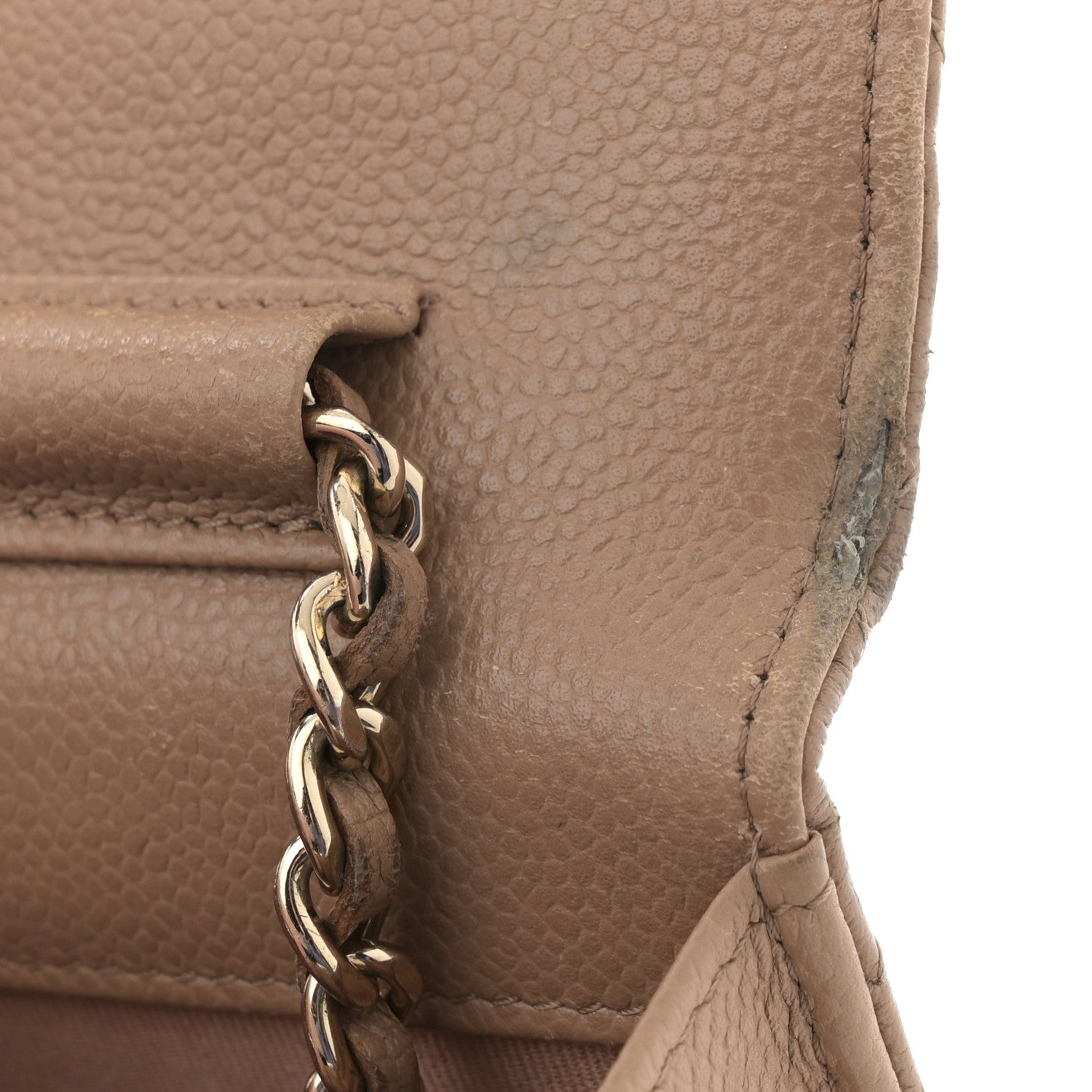 Chanel Caviar Quilted Multi Chain Wallet On Chain WOC Beige 11 of 12