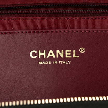 Chanel Shiny Caviar Quilted Large Bowling Bag Black 6 of 10