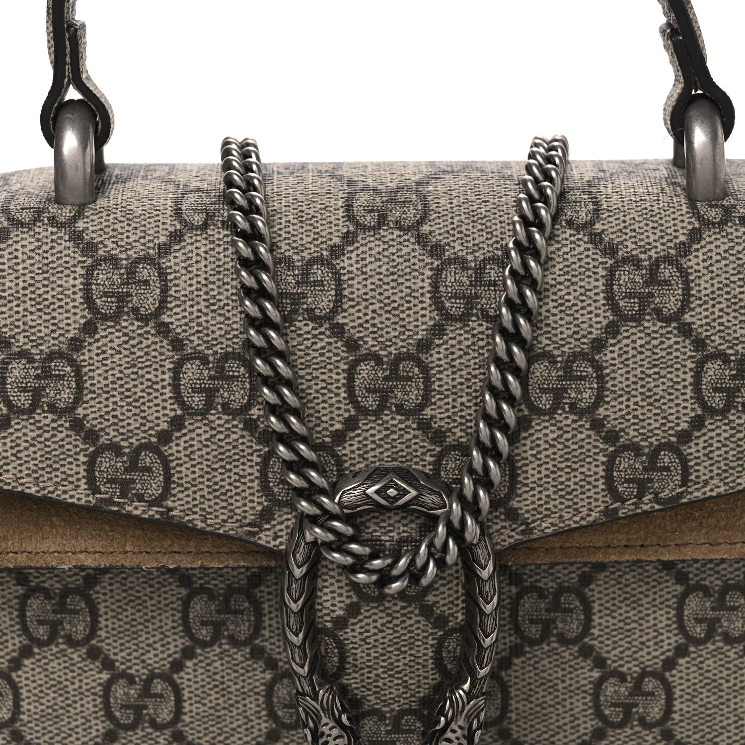 Gucci GG Supreme Monogram Mini Dionysus Top Handle Bag Taupe 8 of 11