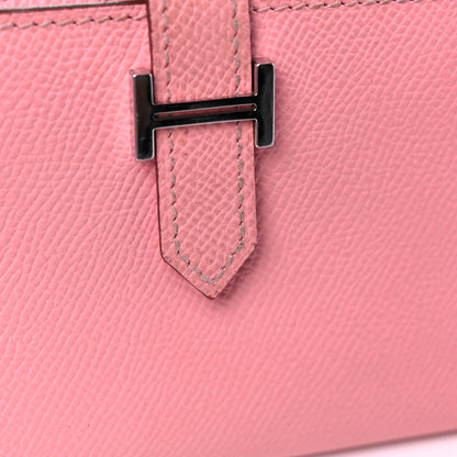 Hermes Epsom Bearn Gusset Wallet Rose Confetti 12 of 14