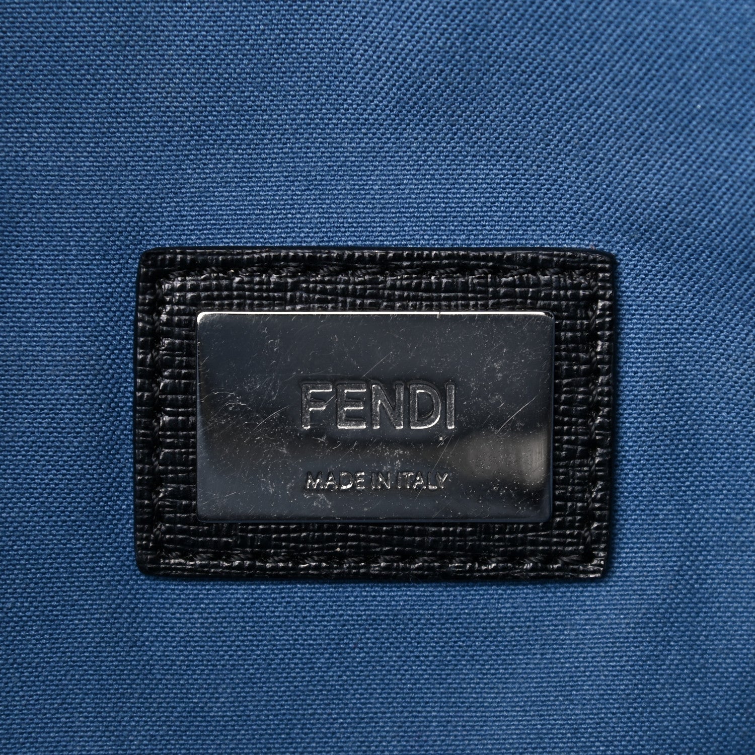 Fendi Vitello Elite Cuoio Monster Buggies Medium Roll Tote Black Multicolor Blue Cobalto 6 of 31