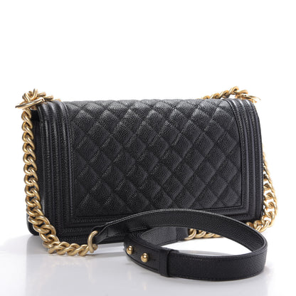 Chanel Caviar Quilted Medium Boy Flap Black 4 of 11