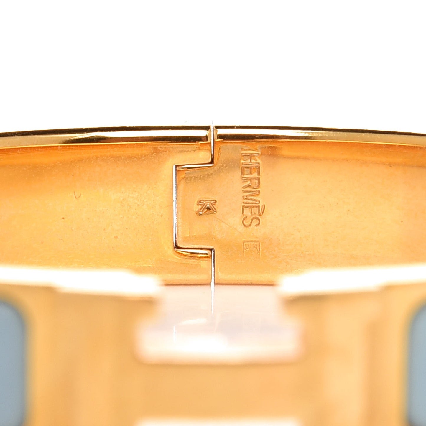 Enamel Narrow Clic Clac H Bracelet PM Aigue Marine