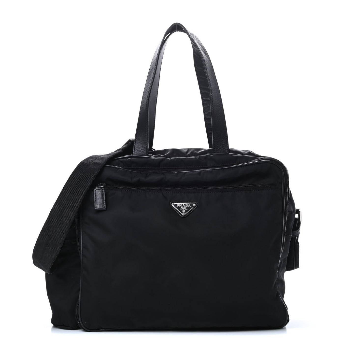 Tessuto Nylon Vela Diaper Bag Black