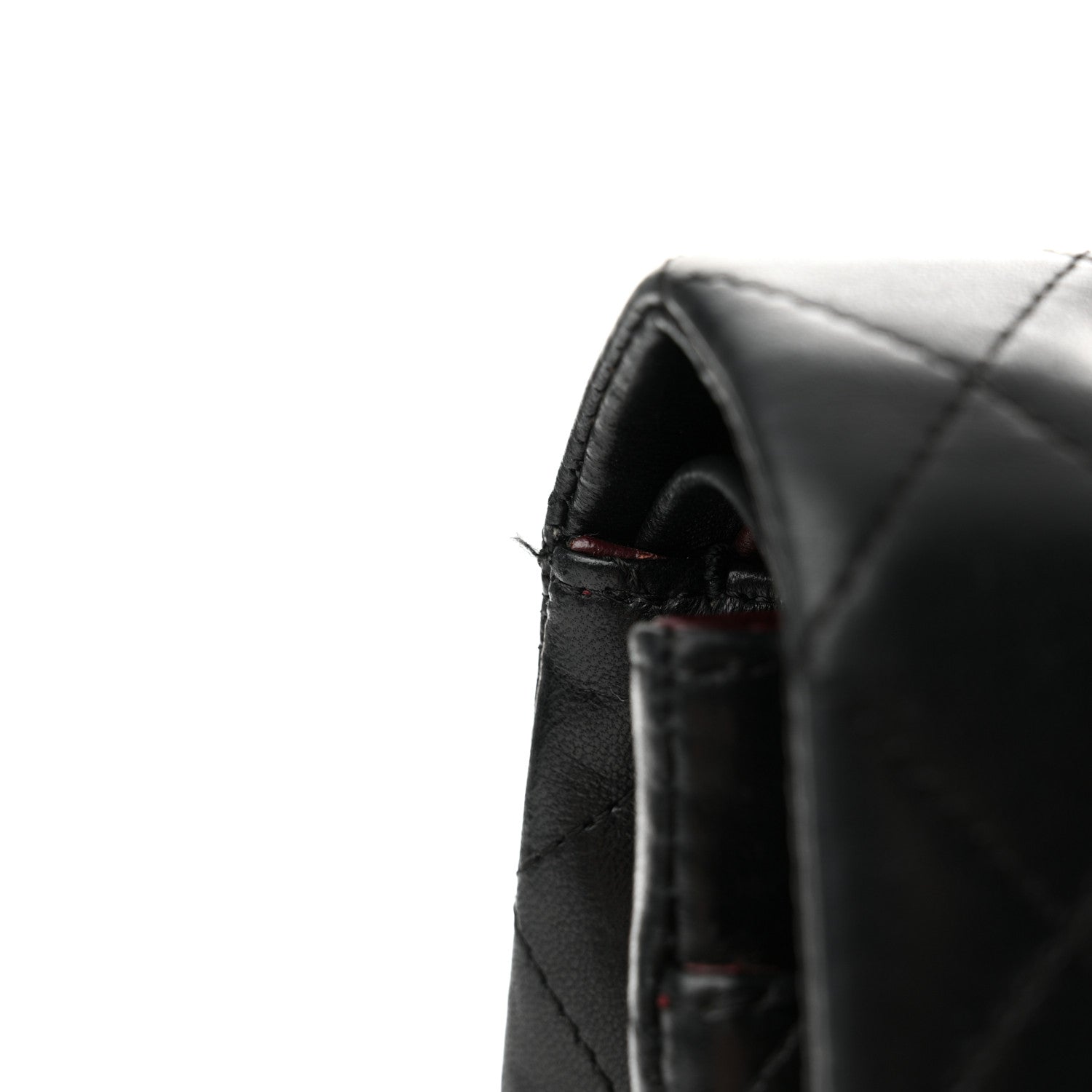 Chanel Lambskin Quilted Medium Double Flap Black 17 of 19