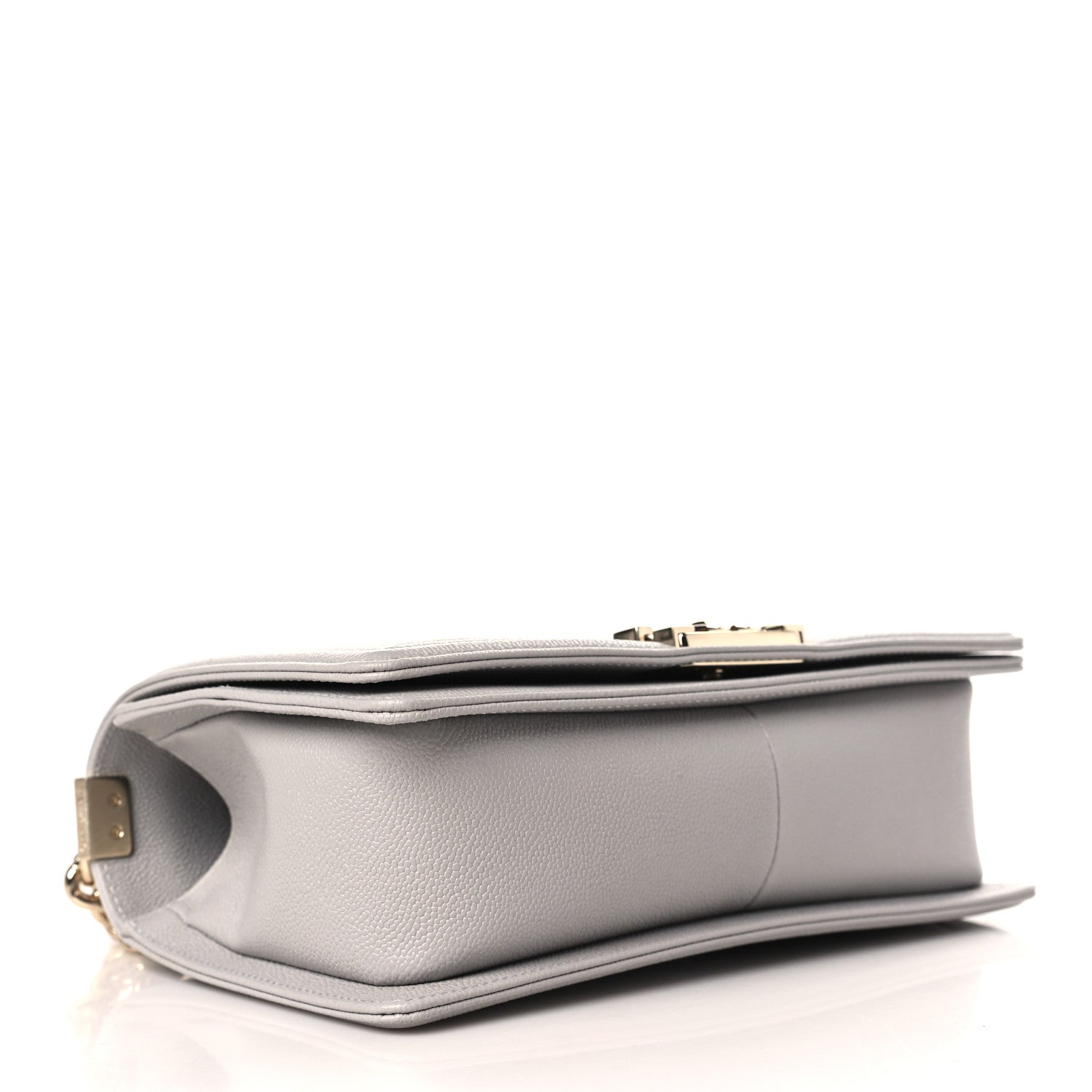 Chanel Caviar Quilted Medium Boy Flap Light Grey 4 of 10