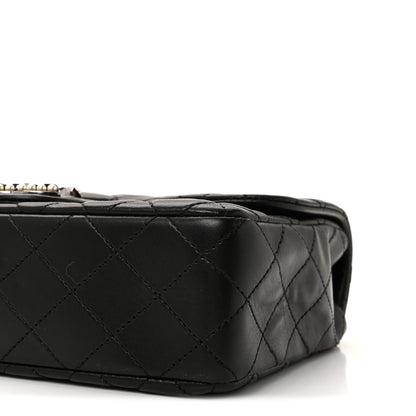 Chanel Lambskin Quilted Medium Westminster Pearl Flap Black 10 of 11