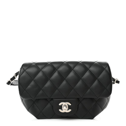 Chanel Calfskin Quilted CC Uniform Flap Belt Bag Black 1 of 11