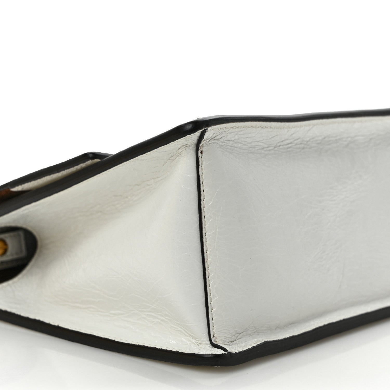 Fendi Agnello Old Shine Small Kan U Shoulder Bag White 8 of 9