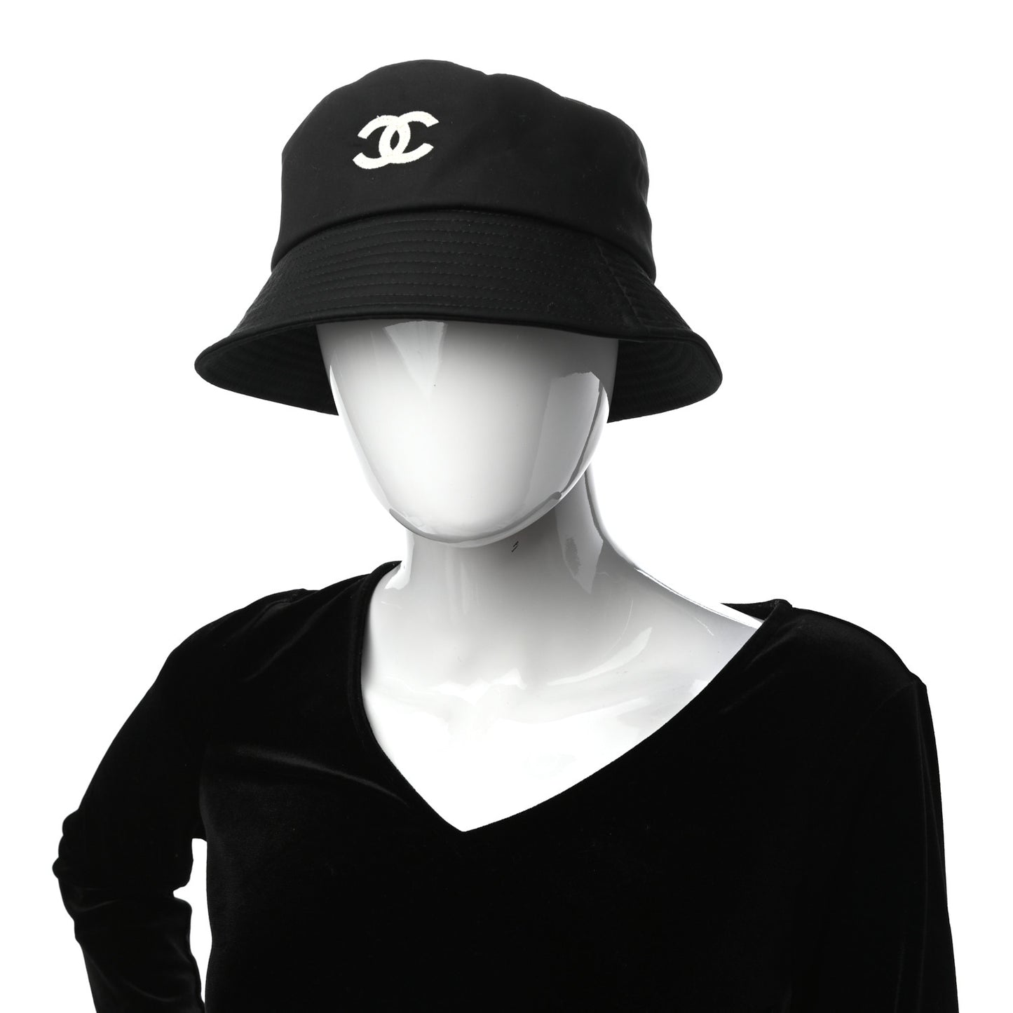 Cotton CC Bucket Hat M Black