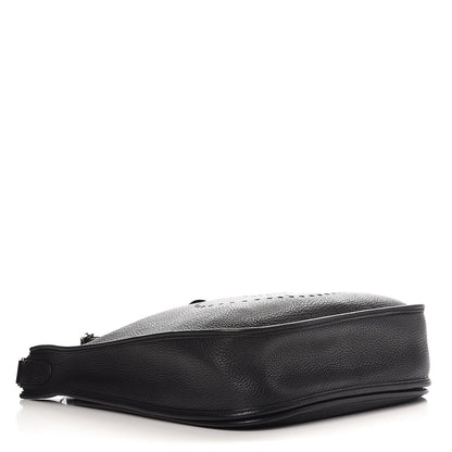 Hermes Taurillon Clemence Evelyne III GM Black 4 of 8