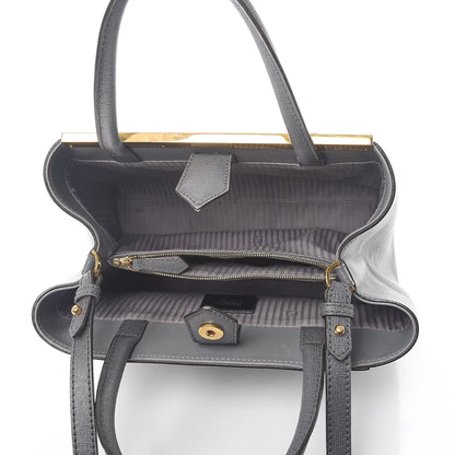 Fendi Vitello Elite Petite 2Jours Tote Grigio Grigio Chiaro 5 of 7