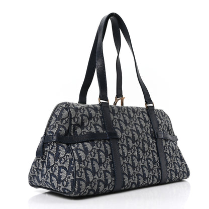 Christian Dior Denim Monogram Charms Shoulder Bag Blue 3 of 10