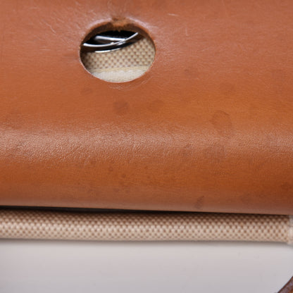 Hermes Toile Vache Calfskin Herbag 30 PM Black Natural 15 of 34