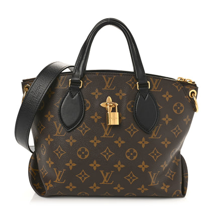 Louis Vuitton Monogram Flower Zipped Tote PM Black 1 of 8