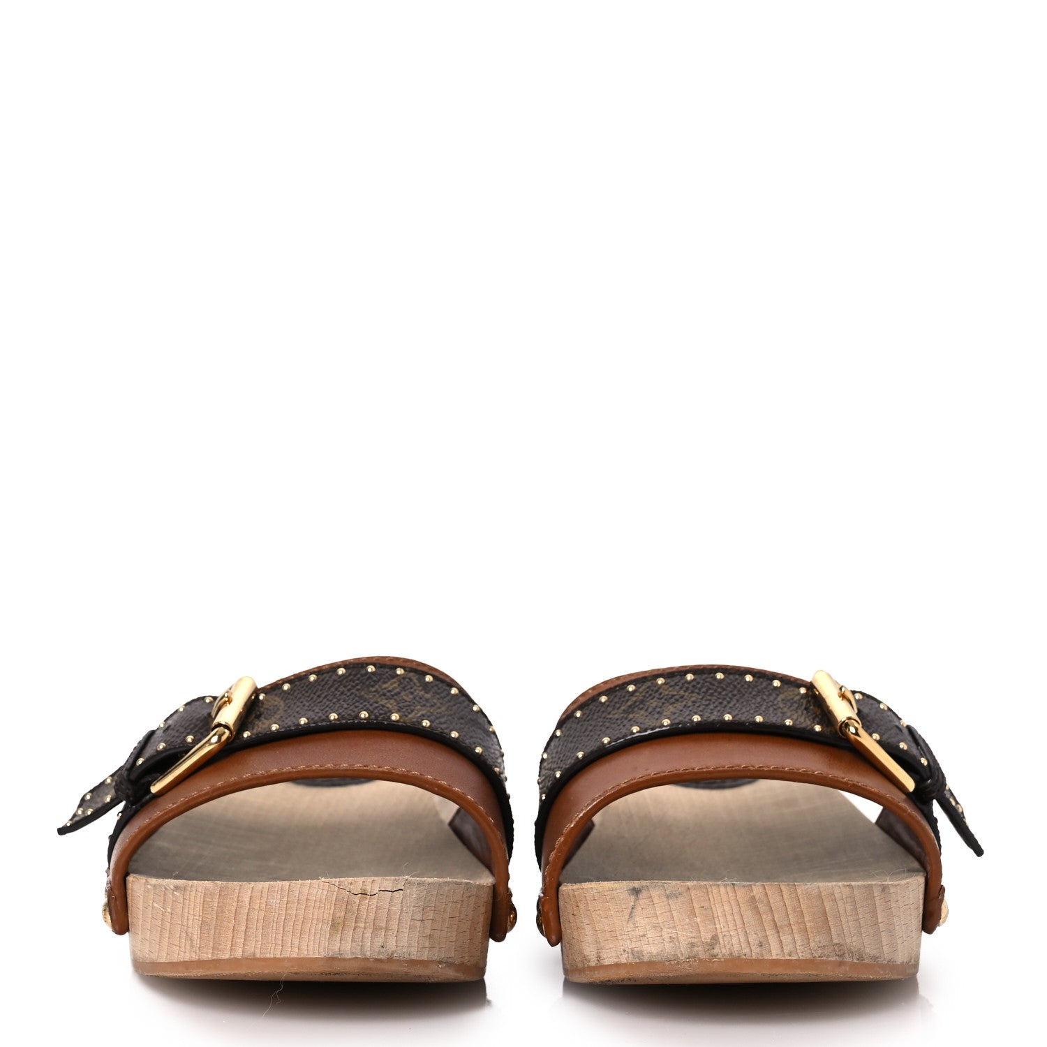 Louis Vuitton Calfskin Monogram Cottage Mule 39 Cognac 3 of 16