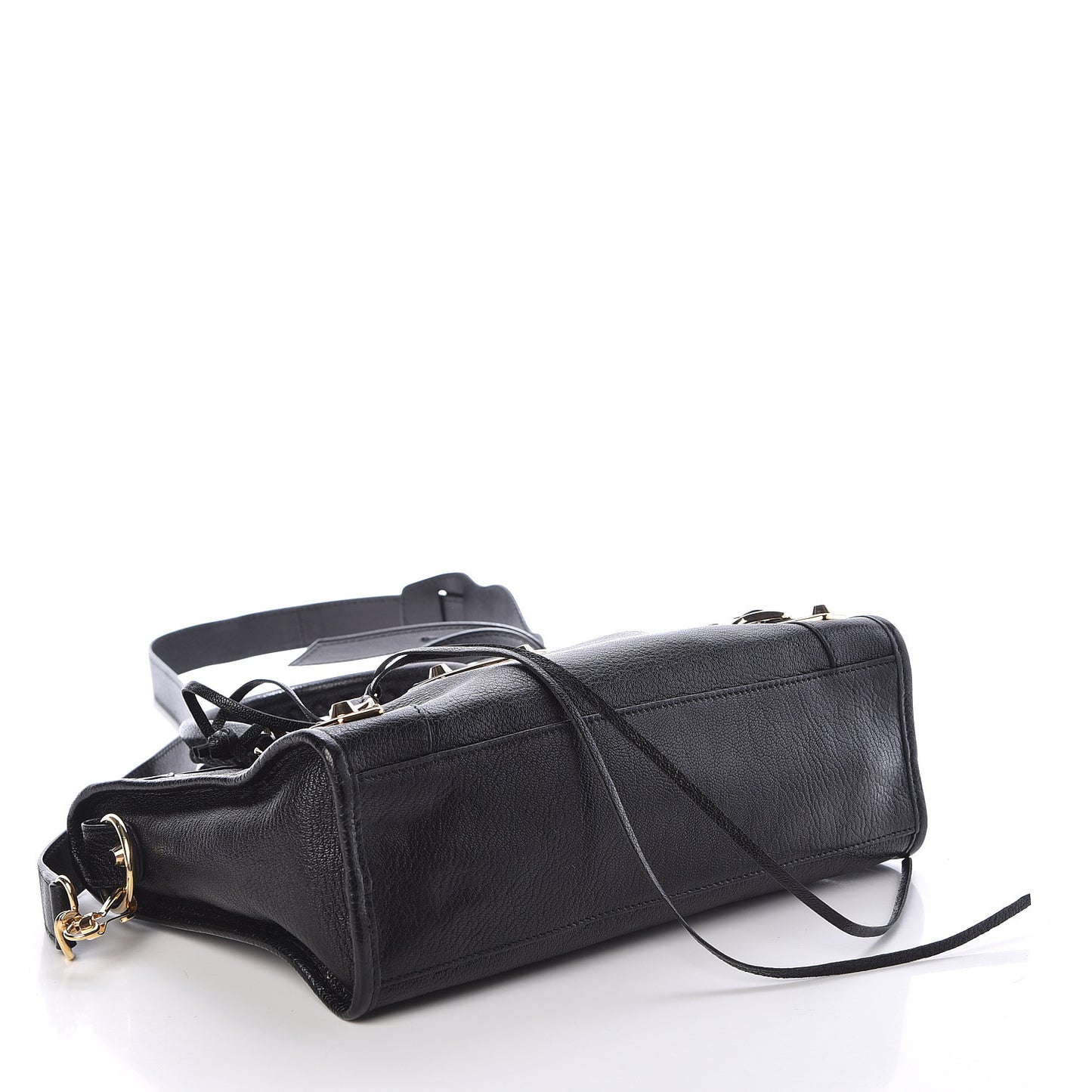 Chevre Gold Metallic Edge Hardware S City Black