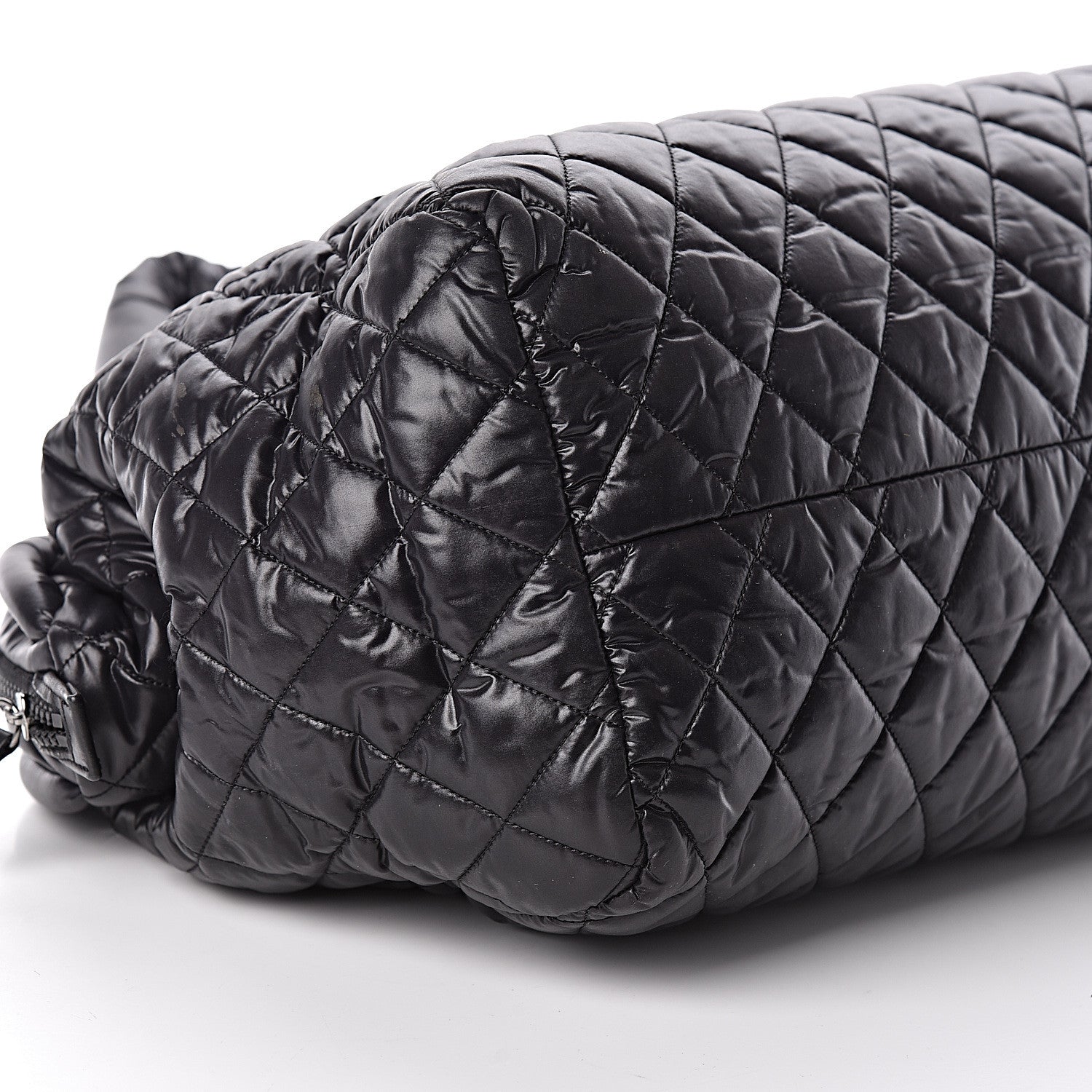 Chanel Nylon Coco Cocoon Bowler Black 9 of 10