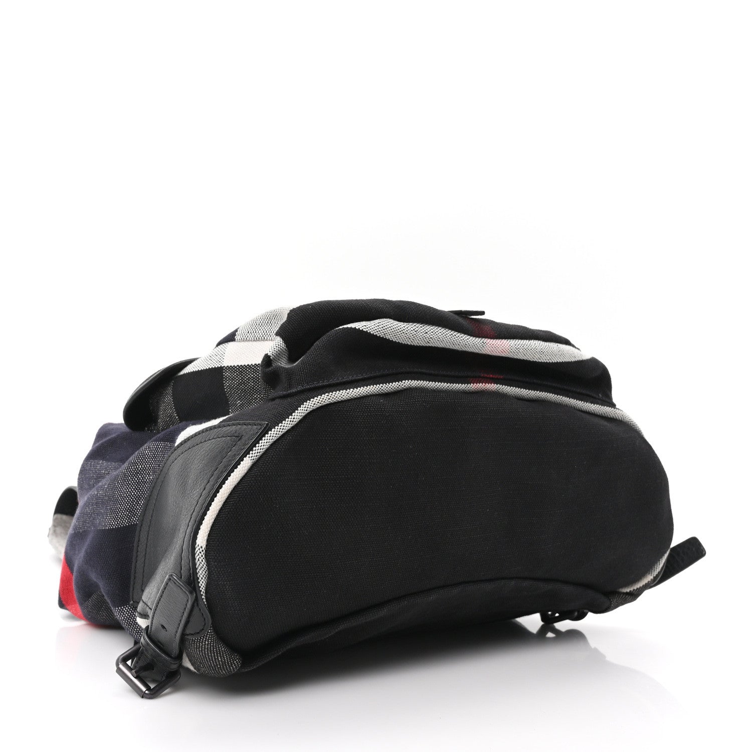 Burberry Canvas Mega Check Korbin Backpack Black 4 of 10
