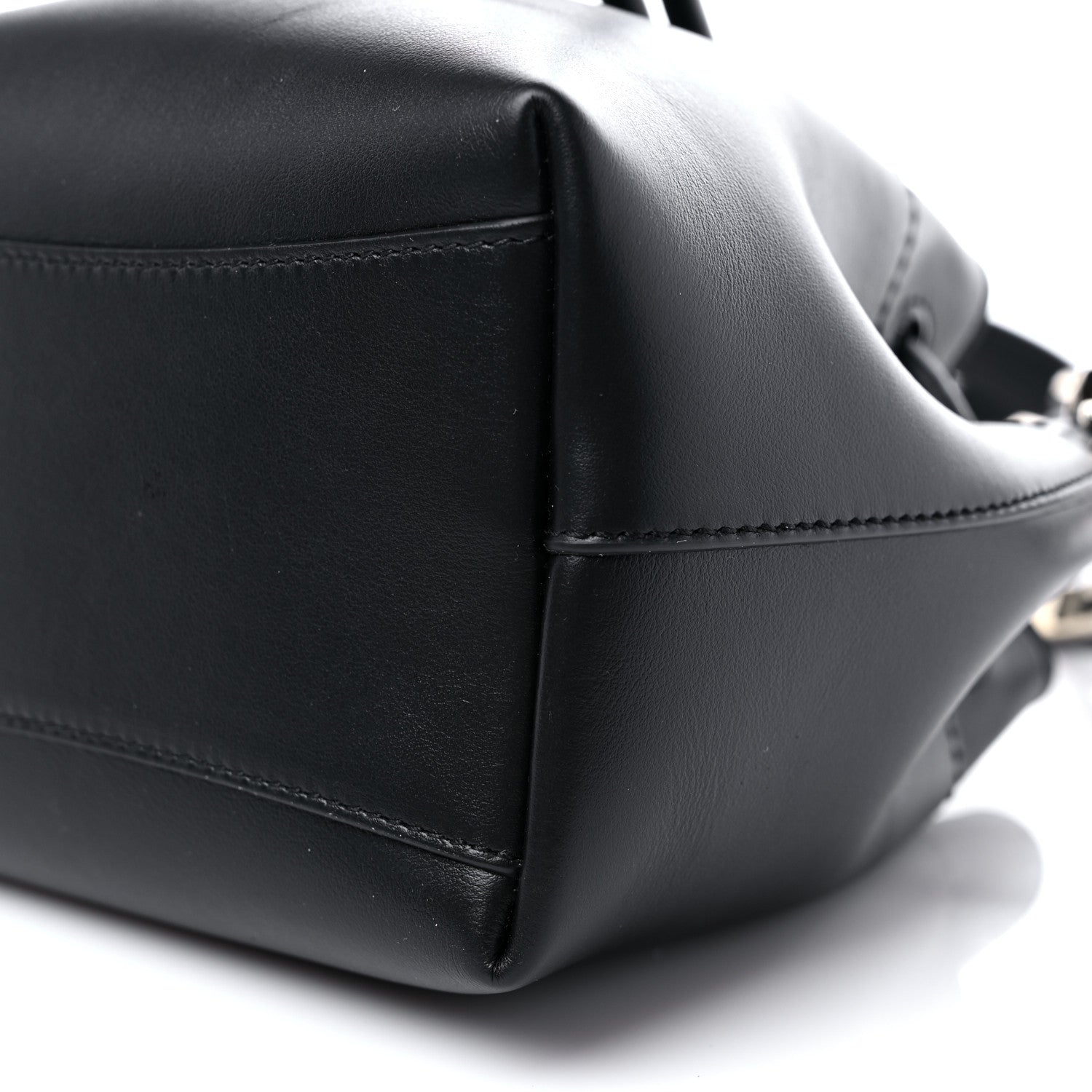 Jimmy Choo Smooth Shiny Calfskin Bon Bon Bucket Bag Black 7 of 8