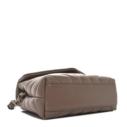 Saint Laurent Calfskin Y Quilted Monogram Toy Loulou Crossbody Bag Mink 4 of 10
