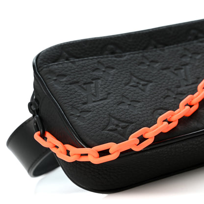 Louis Vuitton Taurillon Monogram Uniformes Solar Ray Soft Pochette Volga Belt Bag Black 8 of 9