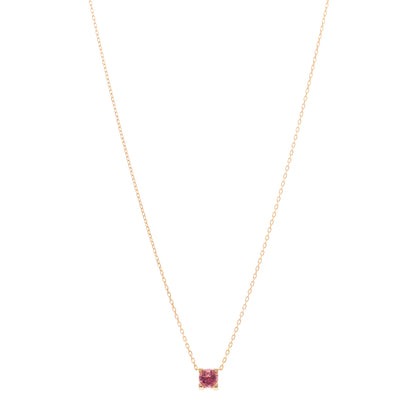 Cartier 18K Pink Gold Pink Tourmaline C De Cartier Pendant Necklace 1 of 5