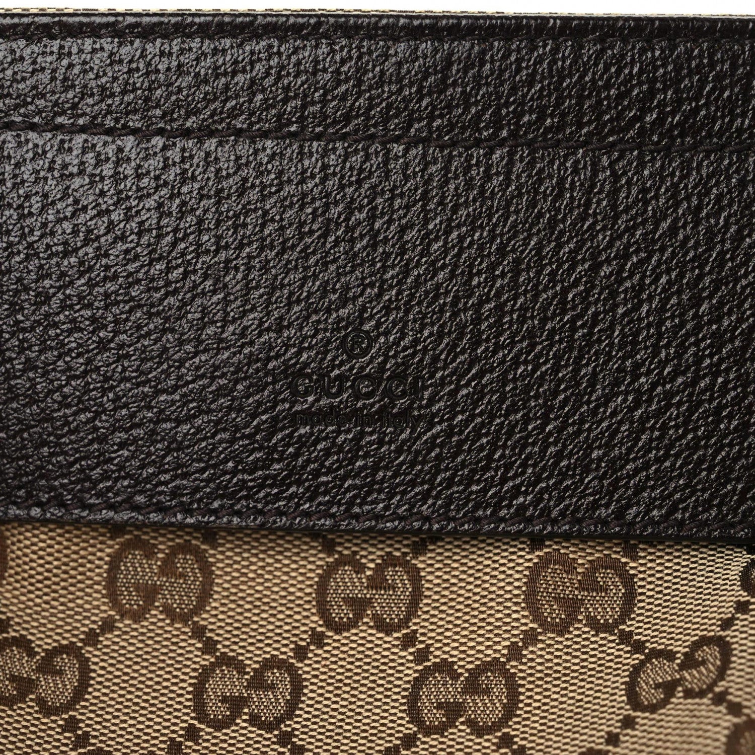 Gucci GG Monogram Double Pocket Belt Bag Dark Brown 13 of 16