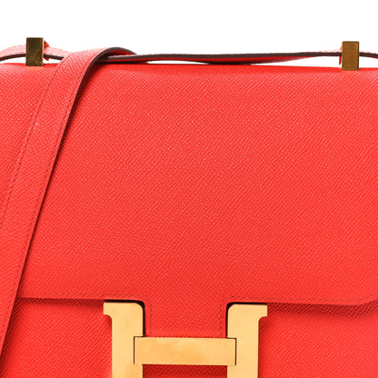 Hermes Epsom Constance 24 Rouge de Coeur 8 of 10