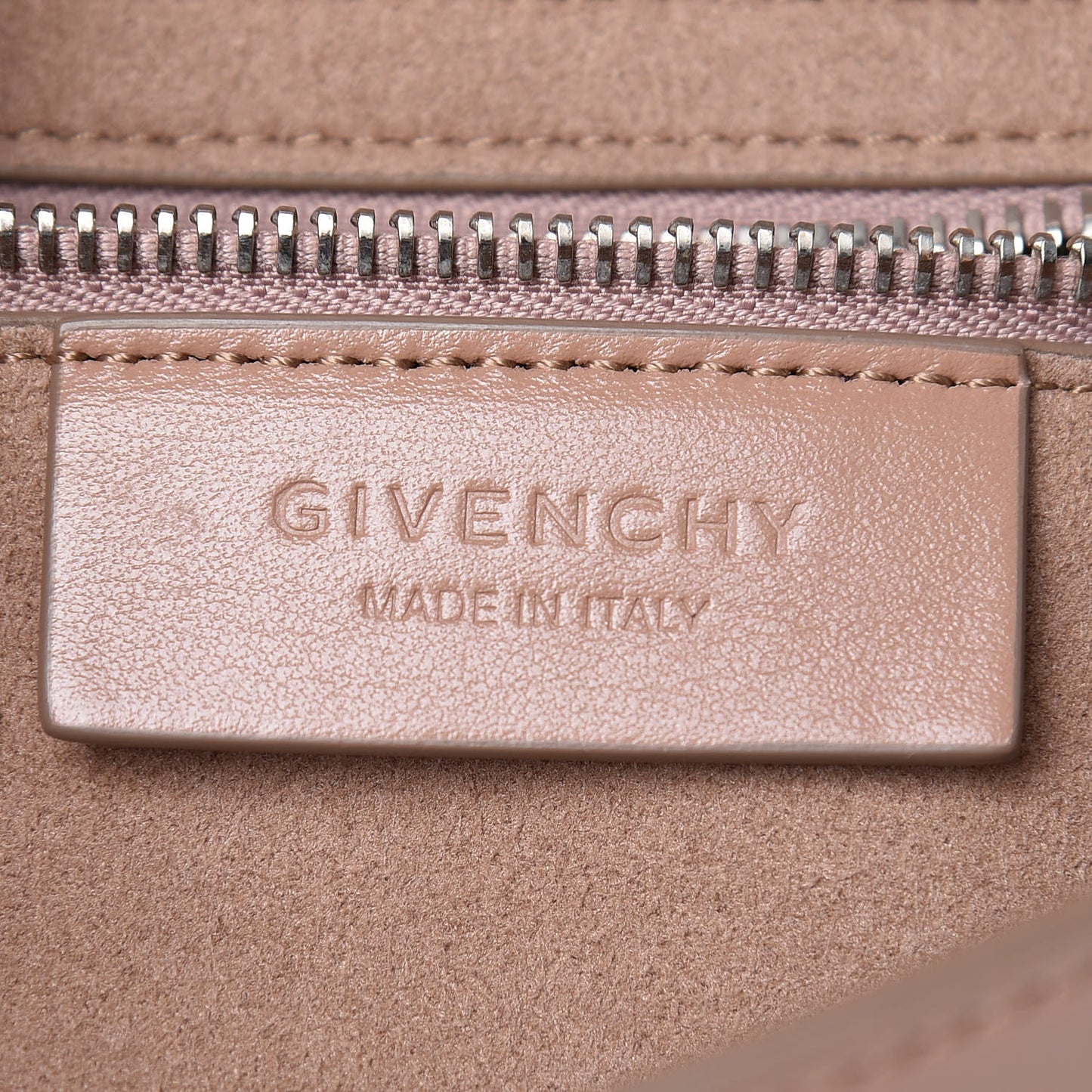 Calfskin Bow Cut Chain Wallet Old Pink