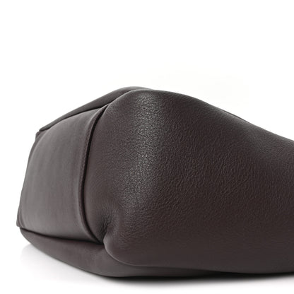 Saint Laurent Grained Deerskin Bea Tote Dark Currant 10 of 10