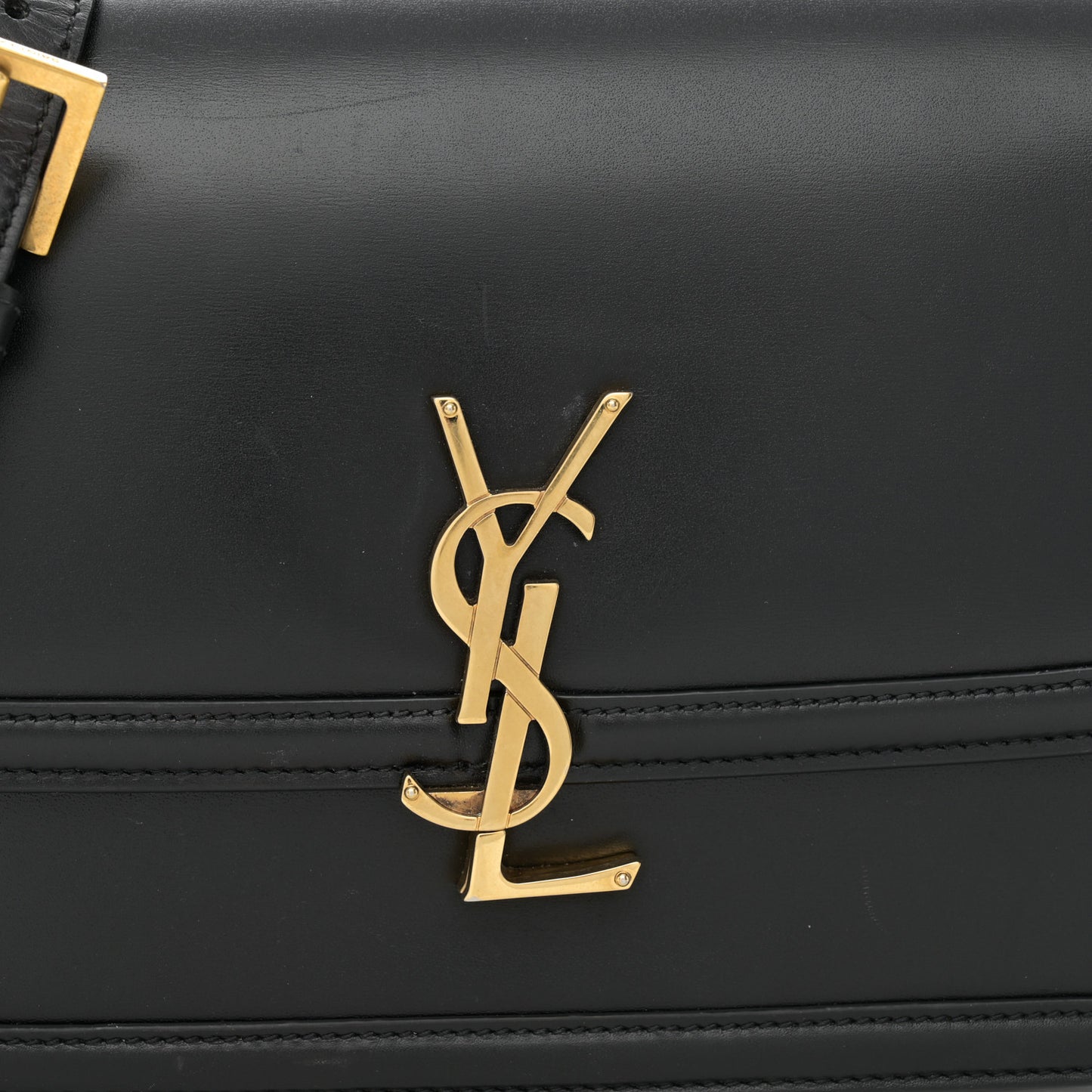 Box Calfskin Monogram Medium Solferino Satchel Black