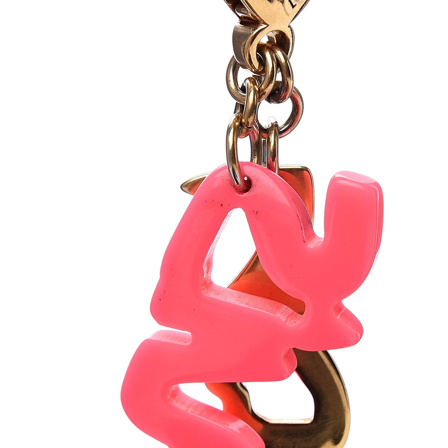 Graffiti Bag Charm Pink