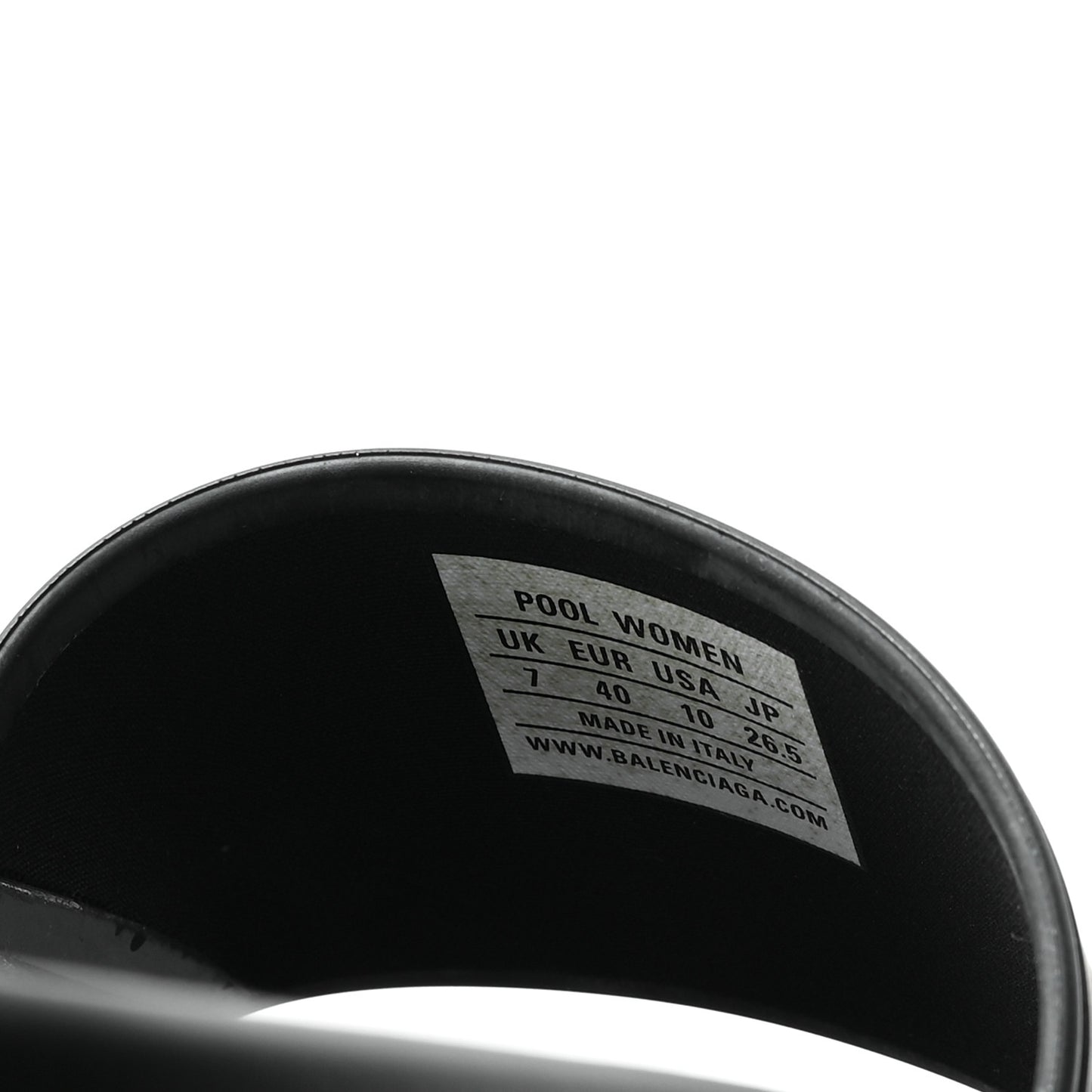 Rubber New York Pool Slide Sandals 40 Black