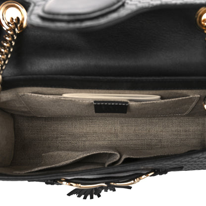 Gucci Microguccissima Medium Emily Chain Shoulder Bag Black 5 of 10