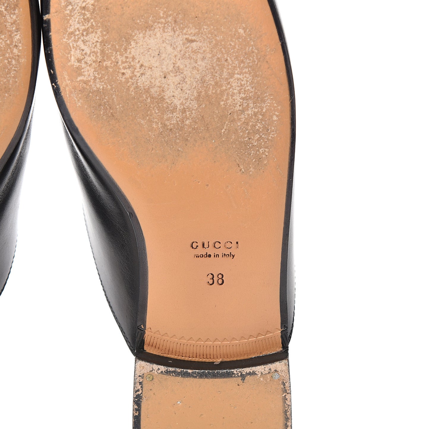 Calfskin Womens Princetown Slippers 38 Black