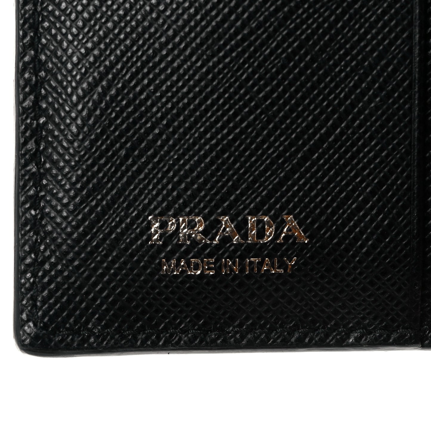 Saffiano Shine Bi-Fold Wallet Black