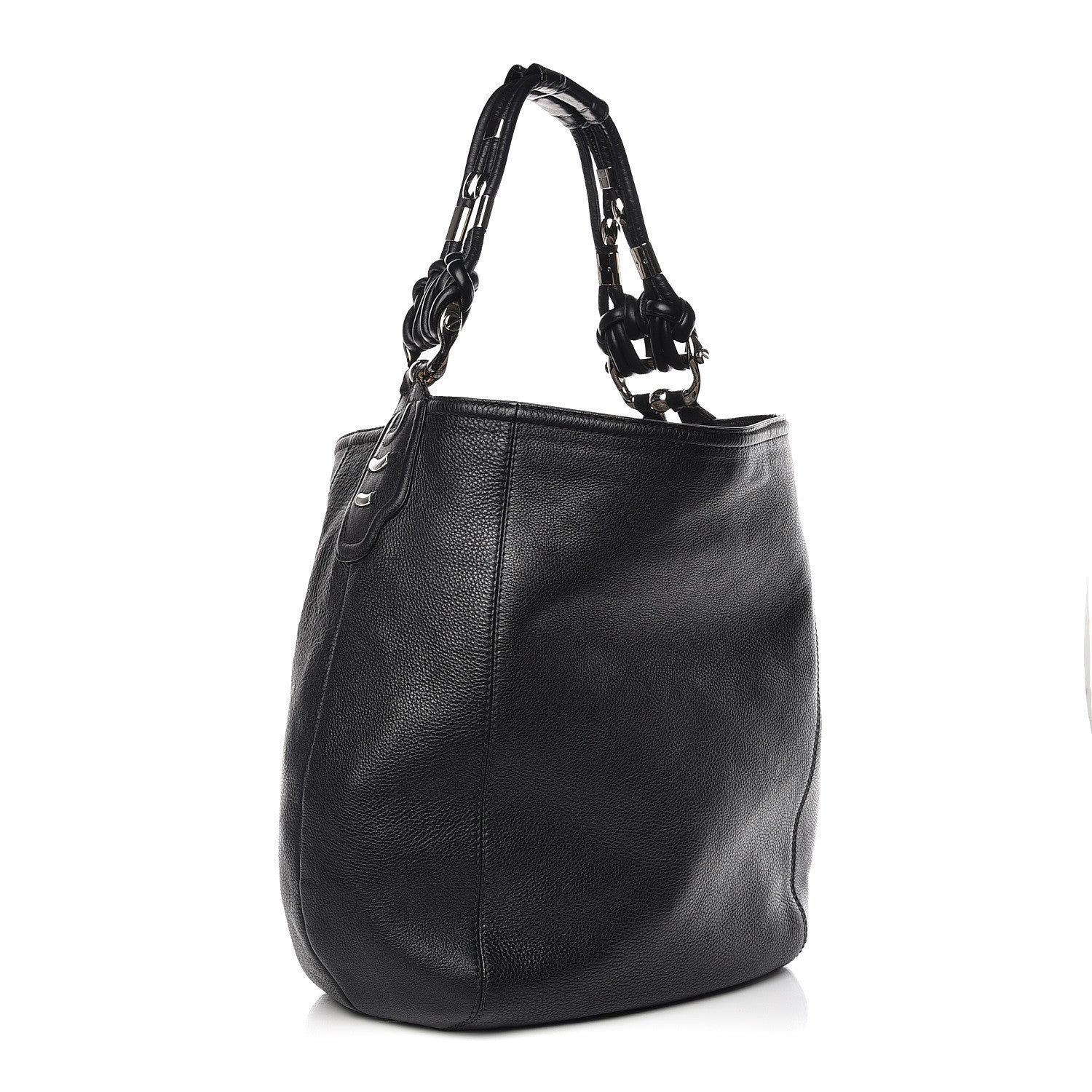 Gucci Calfskin Large Techno Horsebit Hobo Black 3 of 25