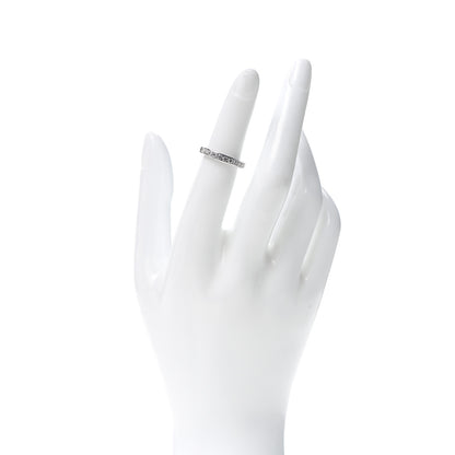 Tiffany Platinum Diamond 3mm Half Circle Wedding Band Ring 48 4.5 2 of 5