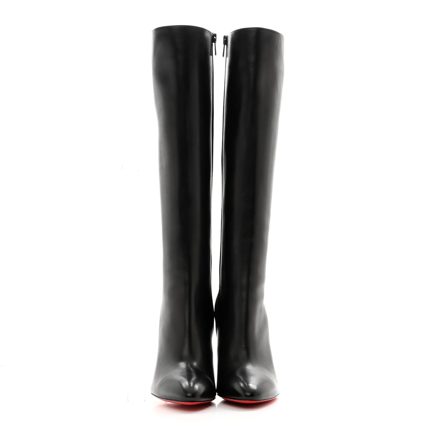Christian Louboutin Calfskin Eloise Botta 85 Knee Boots 38.5 Black 2 of 11