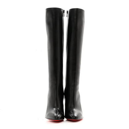 Christian Louboutin Calfskin Eloise Botta 85 Knee Boots 38.5 Black 2 of 11